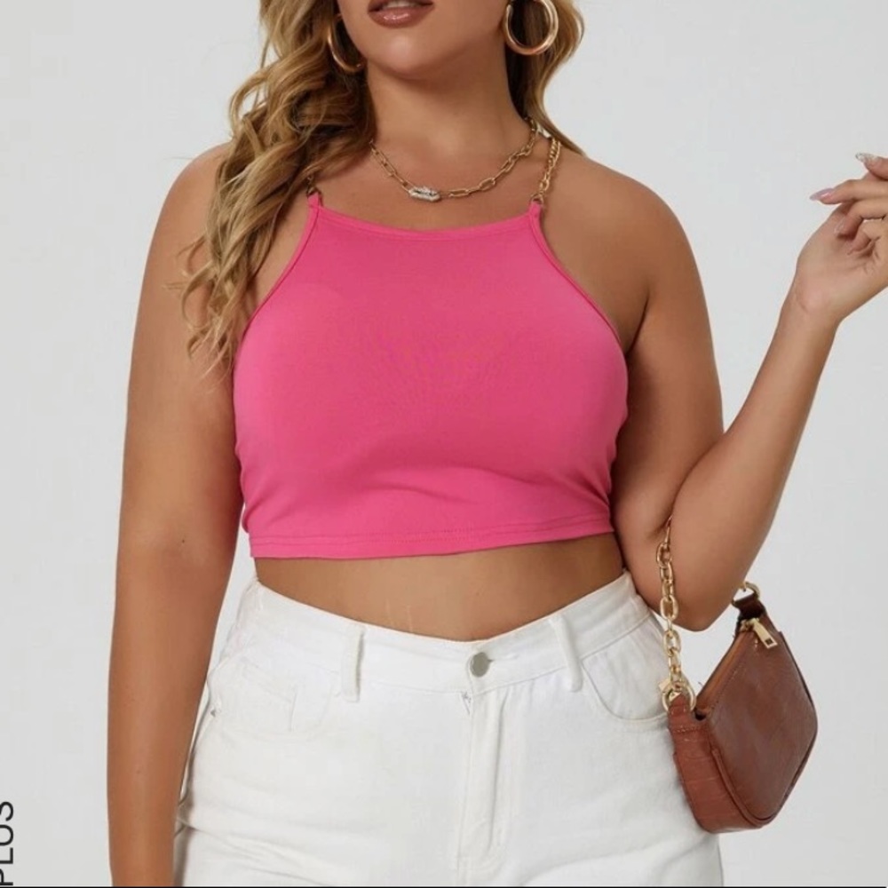 Pink crop top